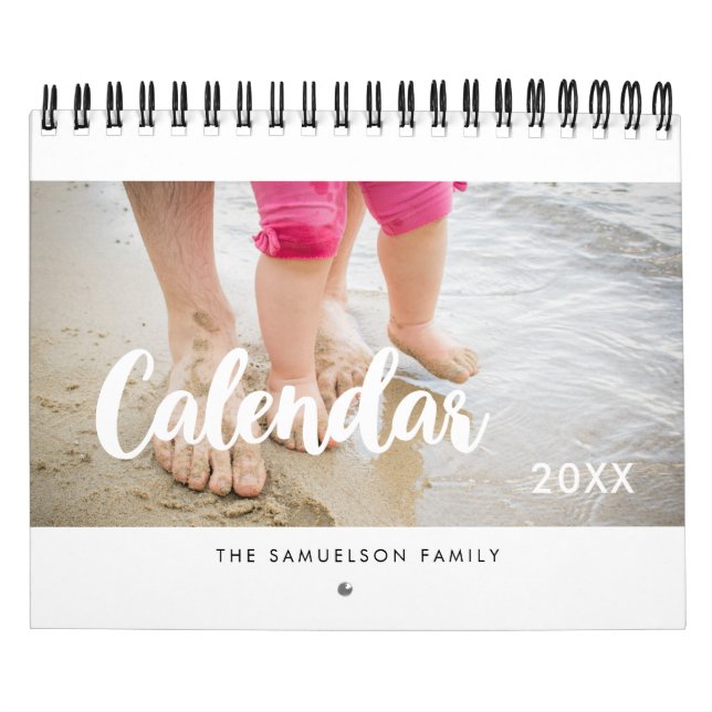Calendário simples da família 2026 (Capa)