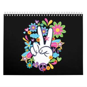 Calendário Sinais de Paz Hippie