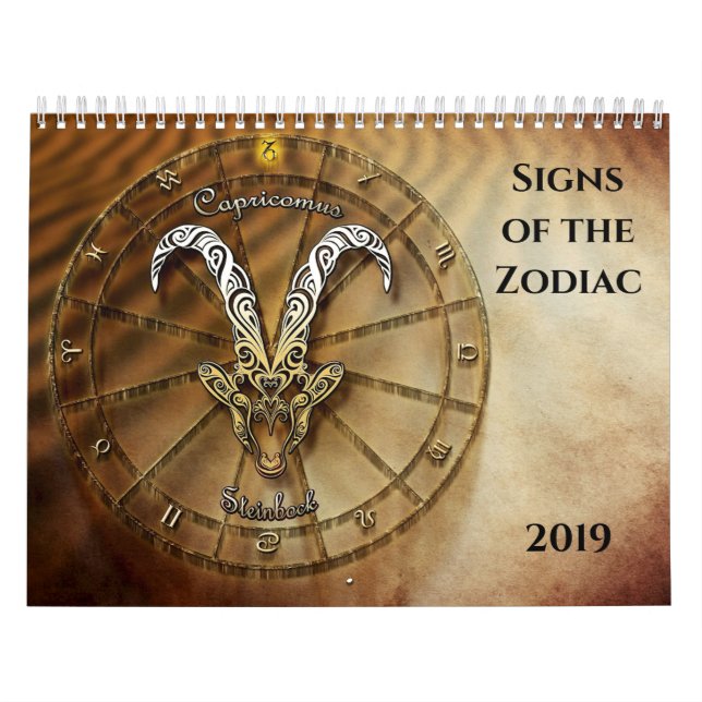 Calendário Sinais do zodíaco (Capa)