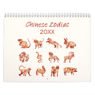 Calendário Sinal de Animal Chinês