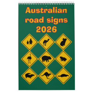 Calendário Sinalização de trânsito australiana 2026