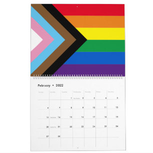 Calendário Sinalizador de diversidade de gay do arco-íris Lg