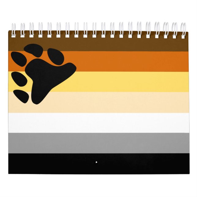 Calendário Sinalizador de Orgulho de Urso (Capa)