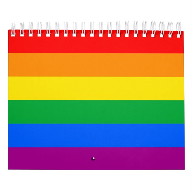 Calendário Sinalizador do Orgulho Arco-Íris LGBTQ+ (Capa)