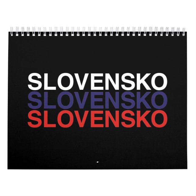 Calendário Sinalizador ESLOVÁQUIA (Capa)