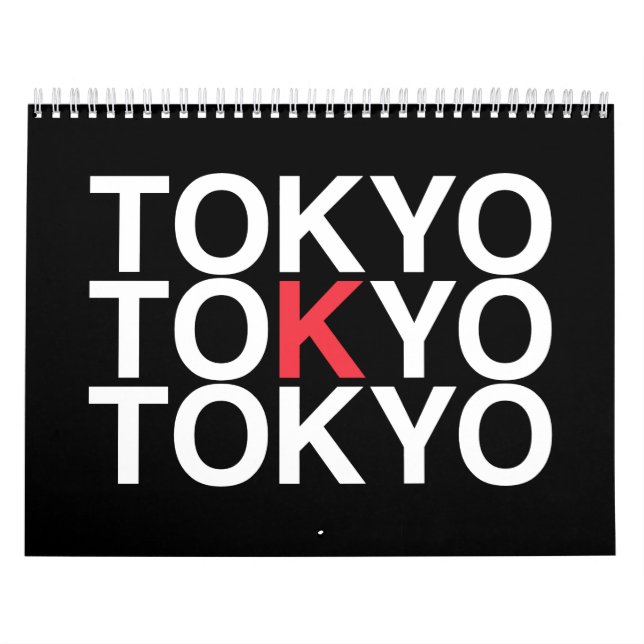 Calendário Sinalizador TÓQUIO Japonês (Capa)