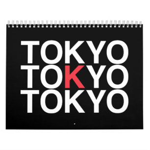 Calendário Sinalizador TÓQUIO Japonês