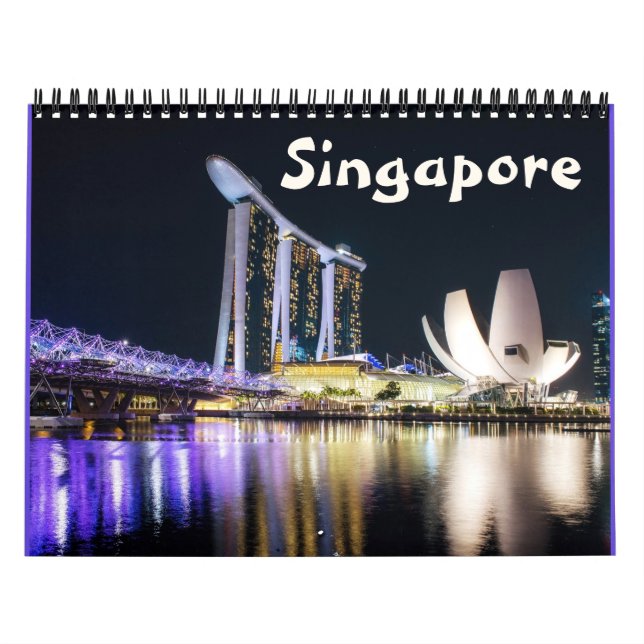 Calendário Singapura - Ásia - (Capa)