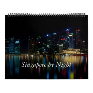Calendário Singapura por Noite