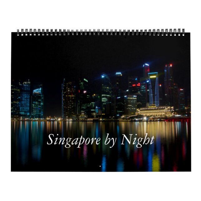 Calendário Singapura por Noite (Capa)