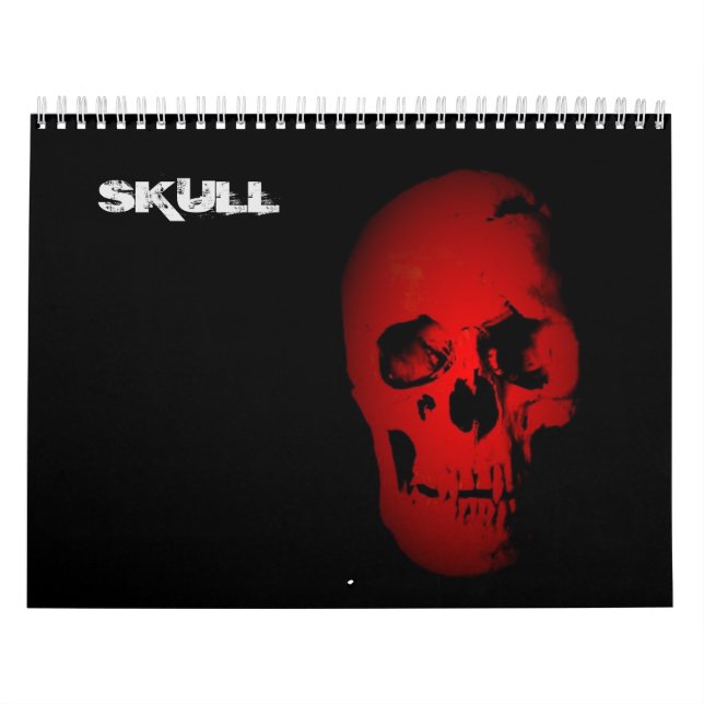 Calendário Skull Heavy Metal Punk Rock Fantasy Art (Capa)