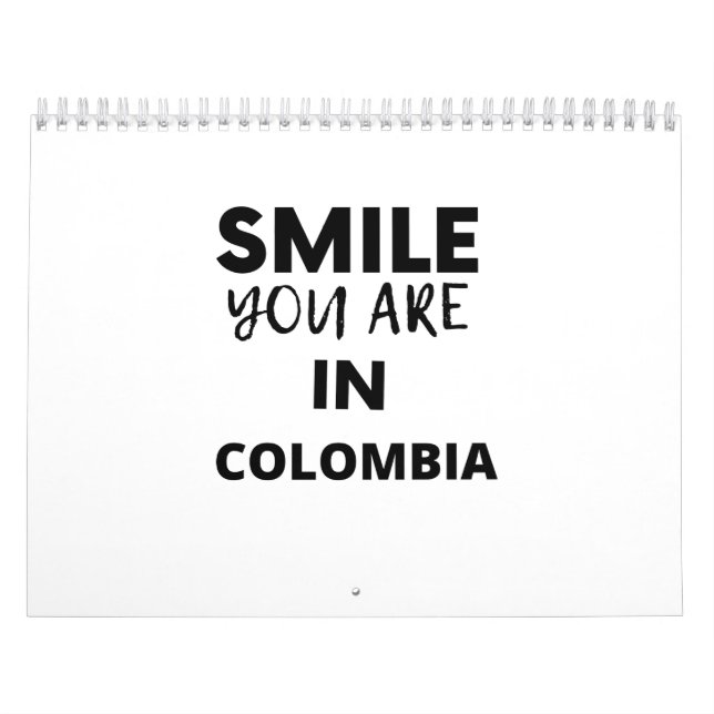 Calendário SMILE YOU ARE IN Colombia (Capa)