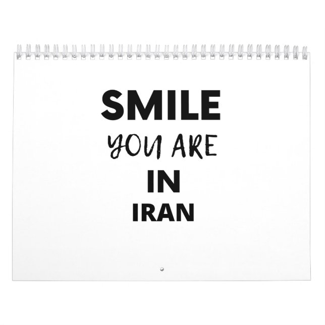 CALENDÁRIO SMILE YOU ARE IN  IRAN (Capa)