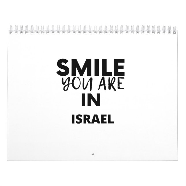 CALENDÁRIO SMILE YOU ARE IN  ISRAEL (Capa)