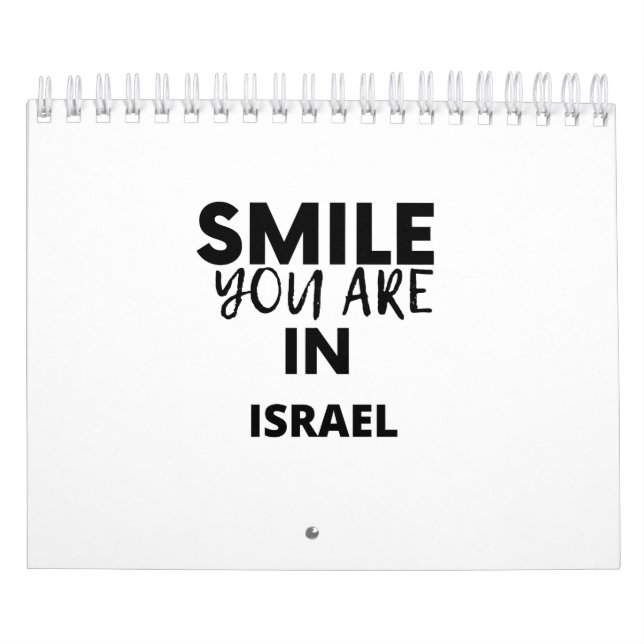 CALENDÁRIO SMILE YOU ARE IN  ISRAEL (Capa)