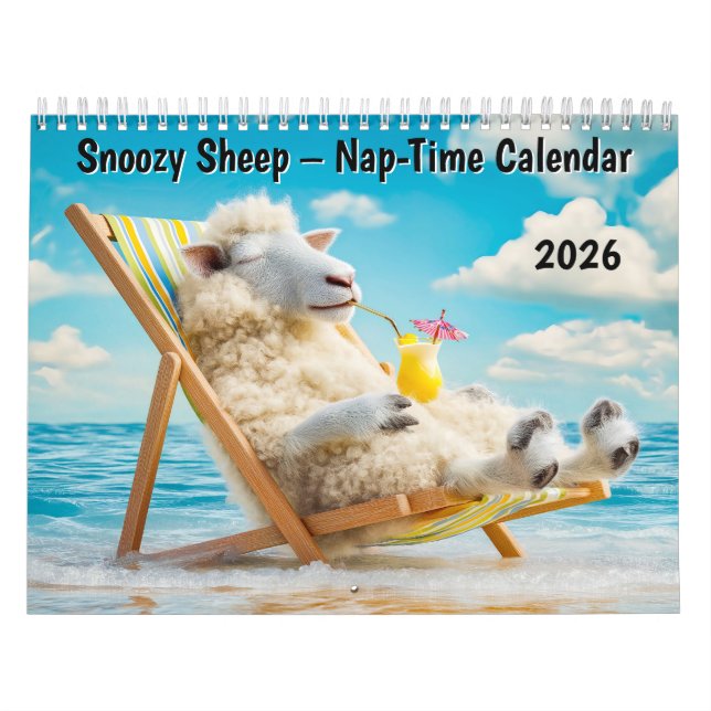 Calendário Snoozy Sheep – 2026 Nap-Time Calendar (Capa)