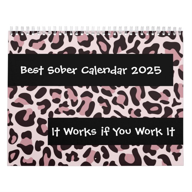 Calendário Sobriety 12 Etapas Limpa e Sober 2025 Calendar (Capa)