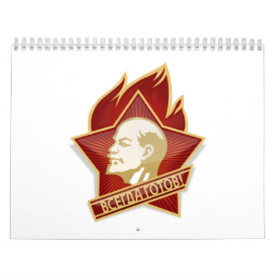 Calendário Socialista de Vladimir Lenin da organização dos