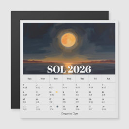 Calendário Sol Zodíaco das Fases da Lua de 13 Mese