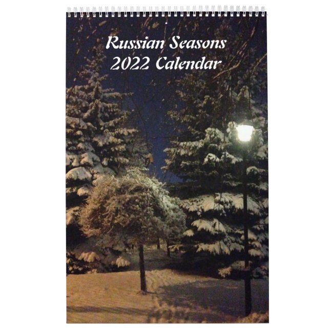 Calendário Solteiro Página de Assentos Russos - Pequeno Calen (Capa)