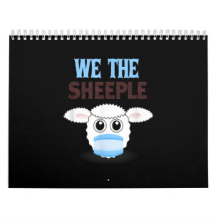 Calendário Somos a besta   ovelhas engraçadas com máscara f