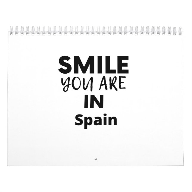 Calendário SORRISO QUE ESTÁ NA Espanha (Capa)