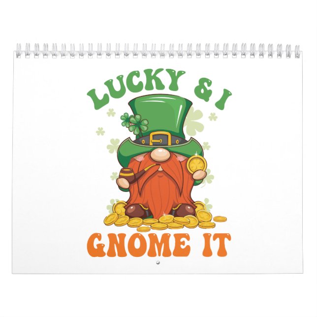 Calendário Sorte de São Patrício e eu ganharei irlandês (Capa)