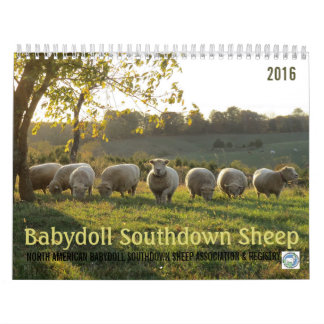 Calendário Southdown dos carneiros 2016 NABSSAR da
