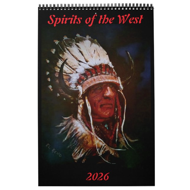 Calendário Spirits of the West Calendar (Capa)