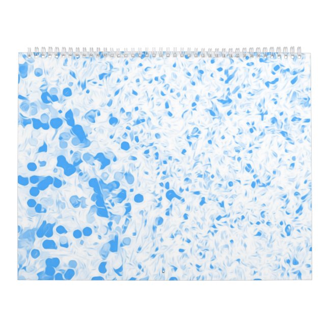 Calendário Splatter Texture - Blue (Capa)