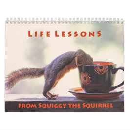 Calendário Squiggy the Squirrel Inspirational Wall Calendar