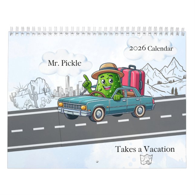 Calendário Sr. Pickle faz uma férias 2026 (Capa)