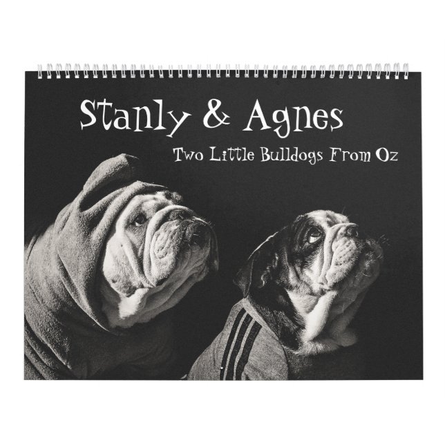 Calendário Stanly & Agnes - Dois Pequenos Bulldog De Oz (Capa)