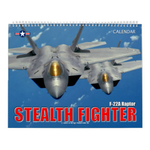 Calendário STEALTH FIGHTER - Raptor F-22A