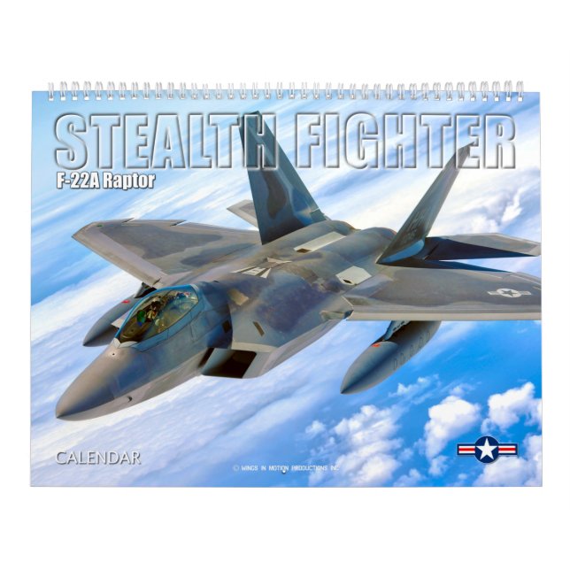 Calendário STEALTH FIGHTER - Raptor F-22A (Capa)