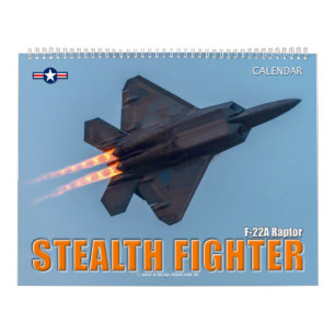 Calendário STEALTH FIGHTER - Raptor F-22A