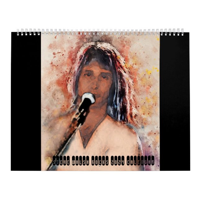Calendário Steve Walsh Rocks 2024 Calendar (Capa)