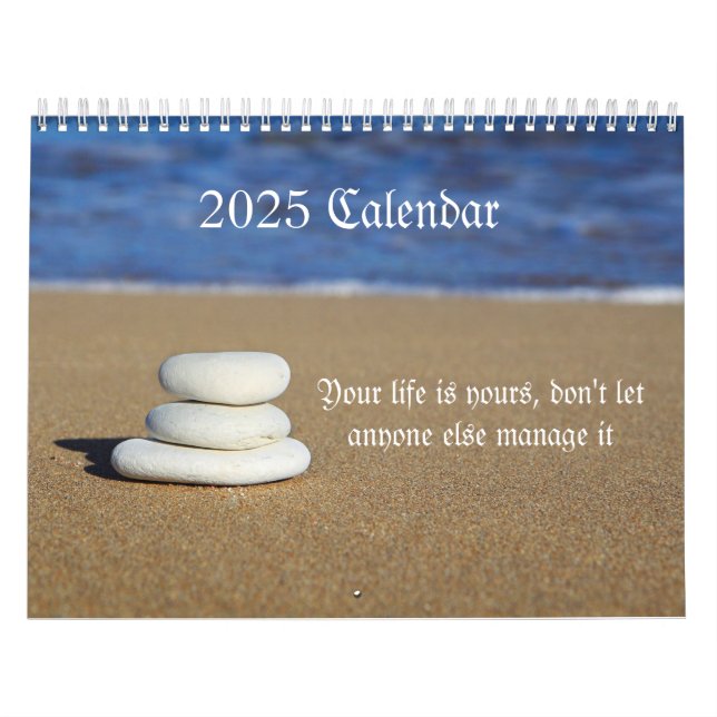 Calendário Sua vida é sua amante de pêssego 2025 (Capa)