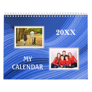 Calendário Suas fotos com molduras sazonais