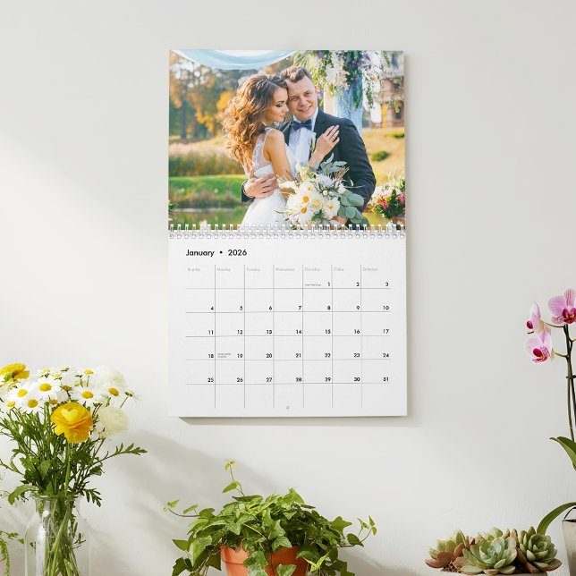 Calendário Suas Fotos De Casamento (Criador carregado)