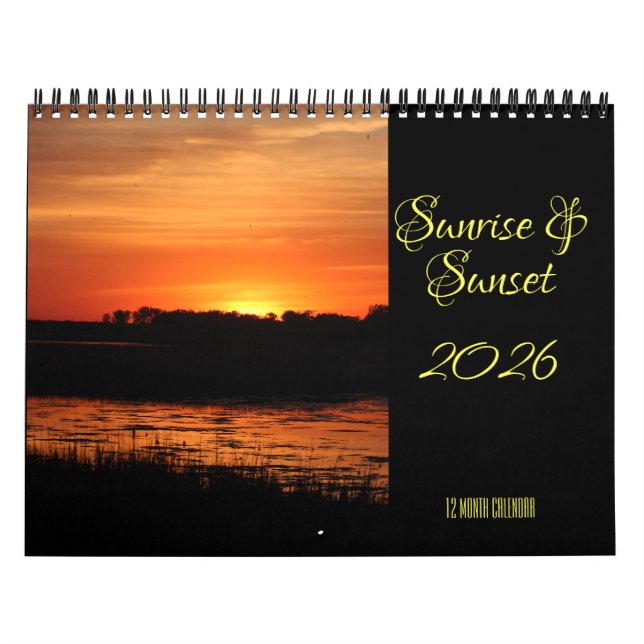 Calendário Sunrise e Sunset 2026 (Capa)