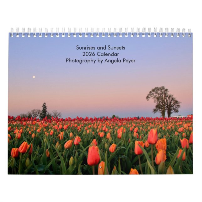 Calendário Sunrises and Sunsets 2026 Calendar (Capa)