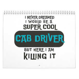 Calendário Super Cool Cab Driver