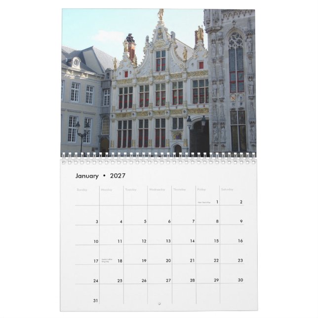 Calendário SURPREENDENTE da ARQUITETURA (Jan 2027)