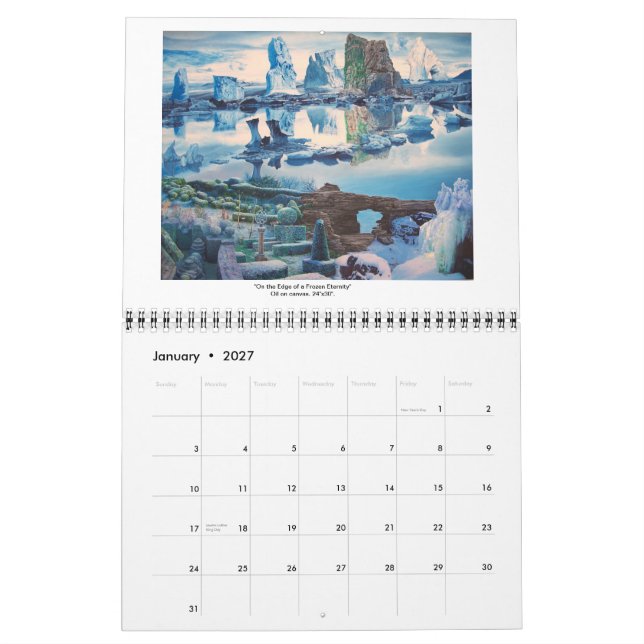 Calendário Surrealismo e a paisagem 2013-James McCarthy (Jan 2027)