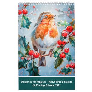 Calendário Sussurros na Seiva – Aves Nativas em Estações