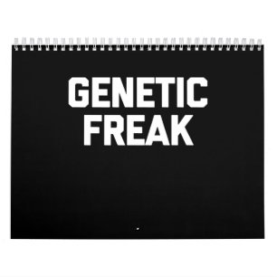Calendário T-Shirt Genético Freak Engraçado Dizendo