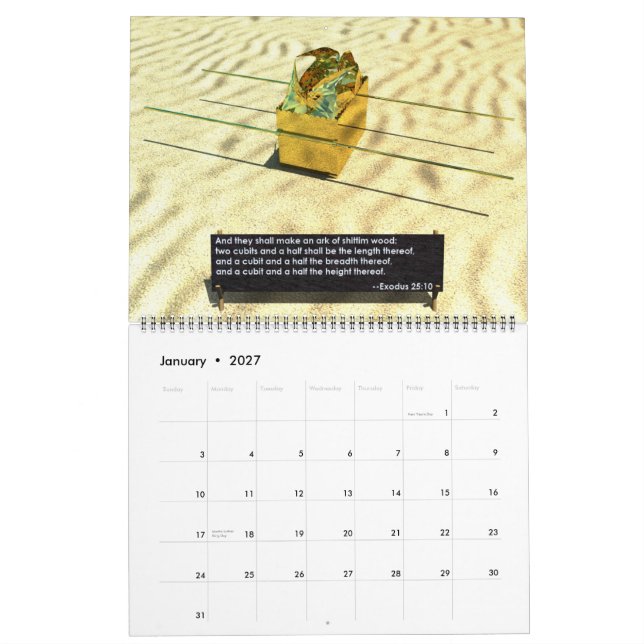 Calendário Tabernacle do deserto (Jan 2027)