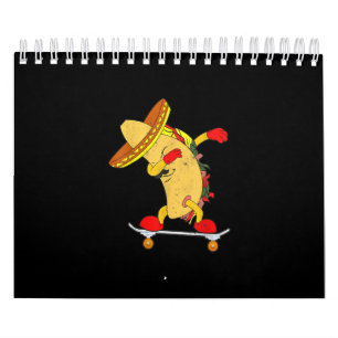Calendário Taco De Skateboard No Skateboard