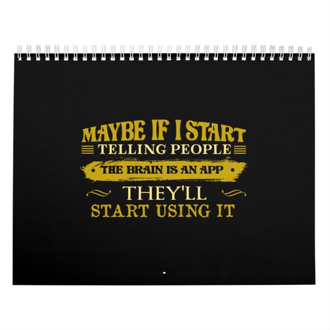 Calendário Talvez Se Começar A Dizer Às Pessoas Que O Cérebro (Capa)